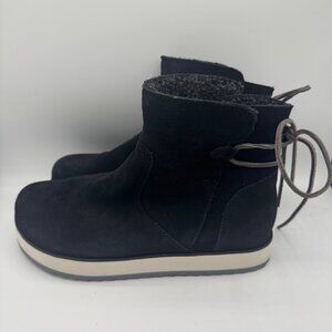 Merrell Women's Juno Bluff Polar Waterproof Snow Boot Black Suede 8